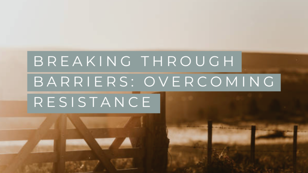 breaking through barriers